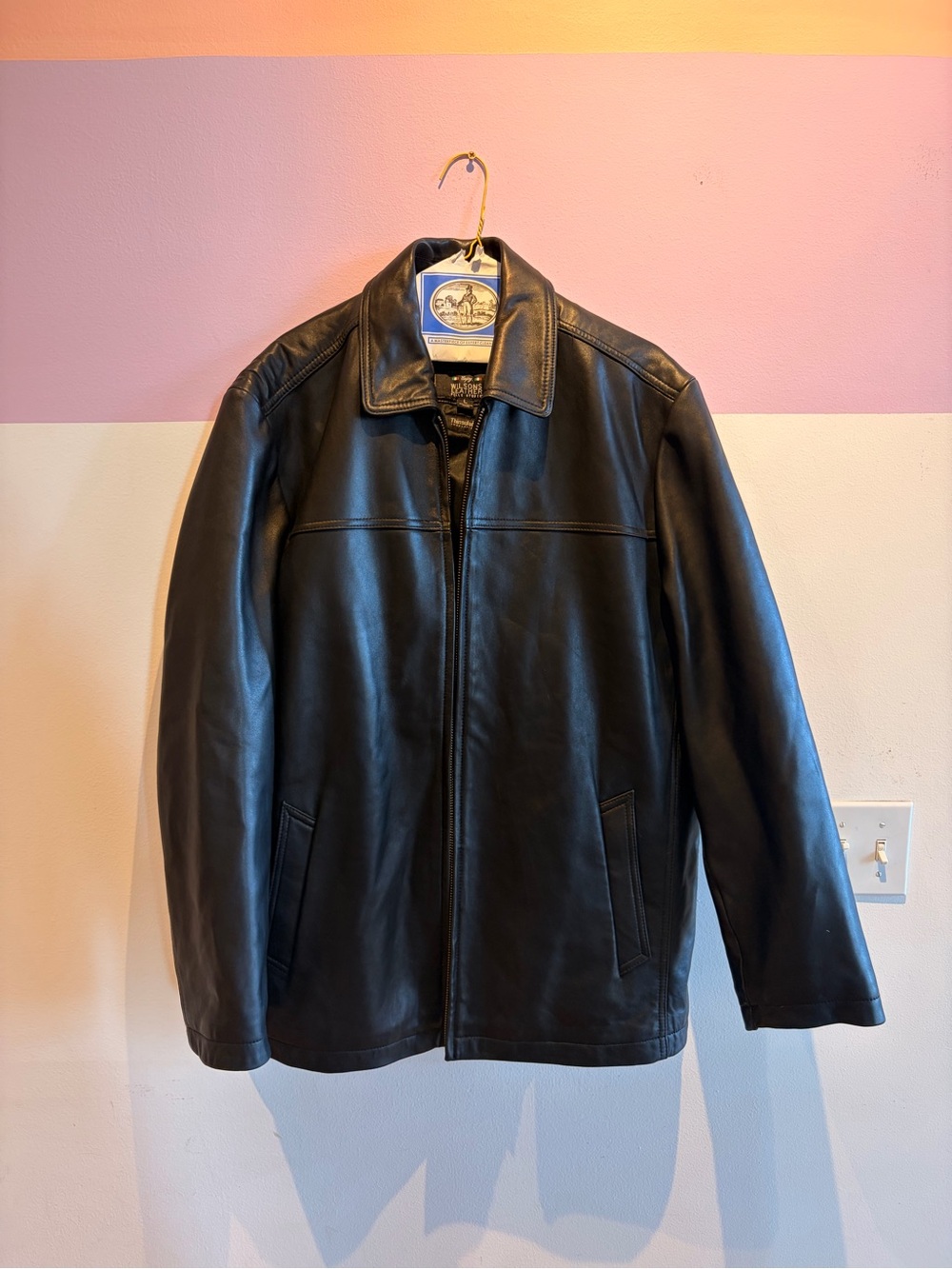 Wilsons Leather Black Men's Dad Jacket
